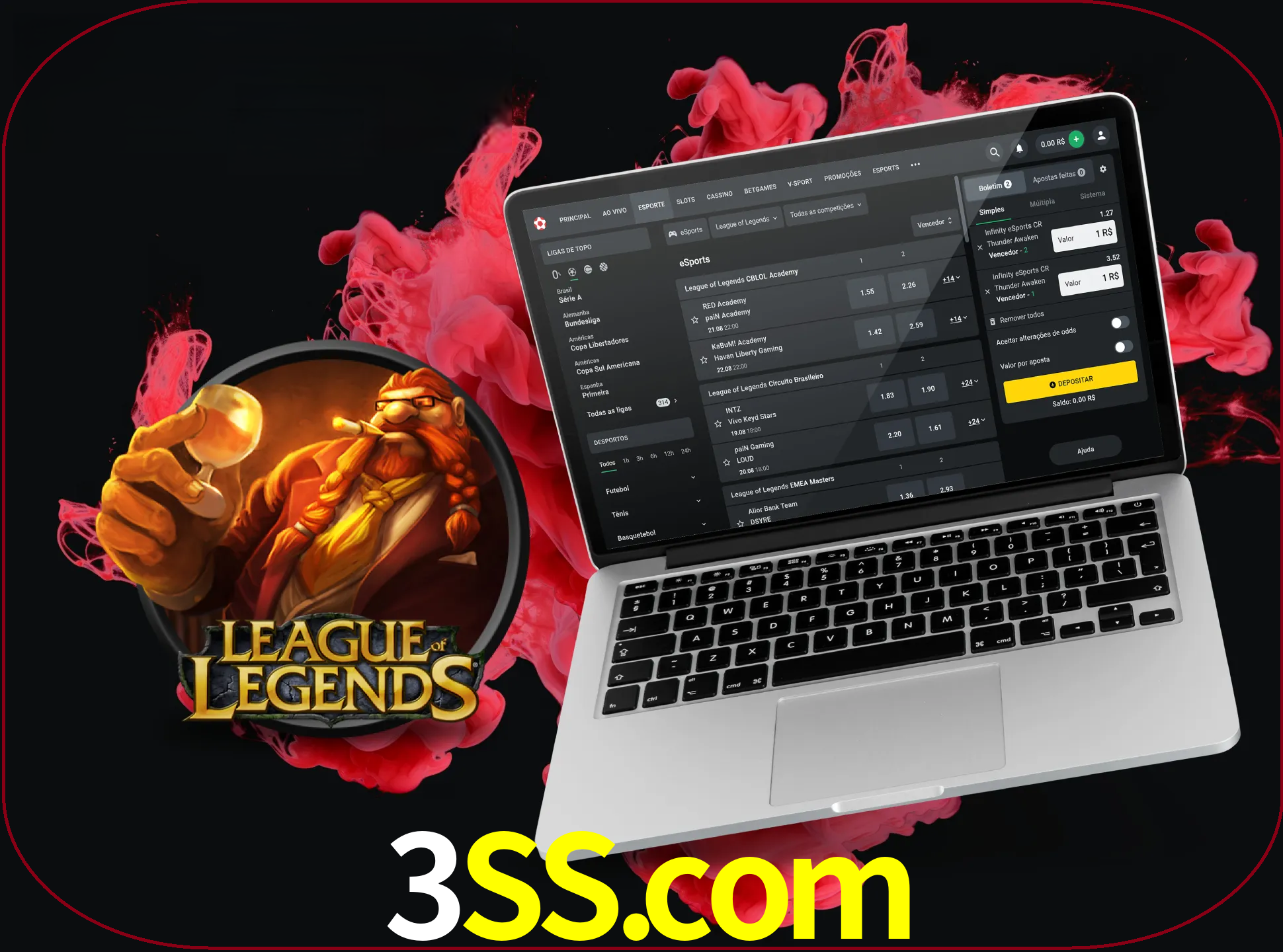 Se é um fã deste jogo, muitos torneios fantásticos que o vão surpreender estão disponíveis no 3ss.