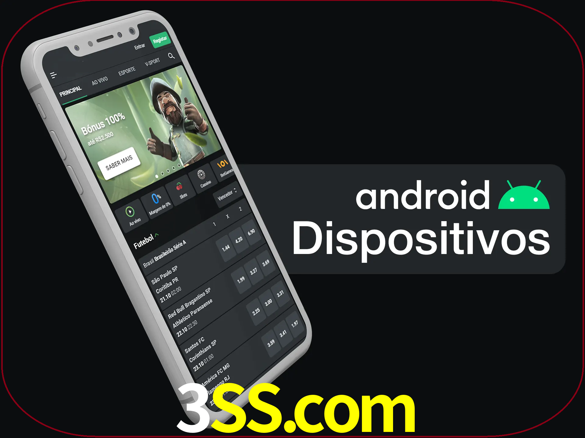 O aplicativo suporta a maioria de todos os dispositivos Android.