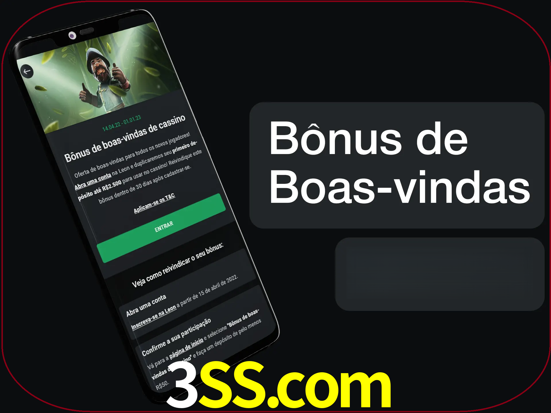 Não se esqueça de usar o bônus de boas-vindas.