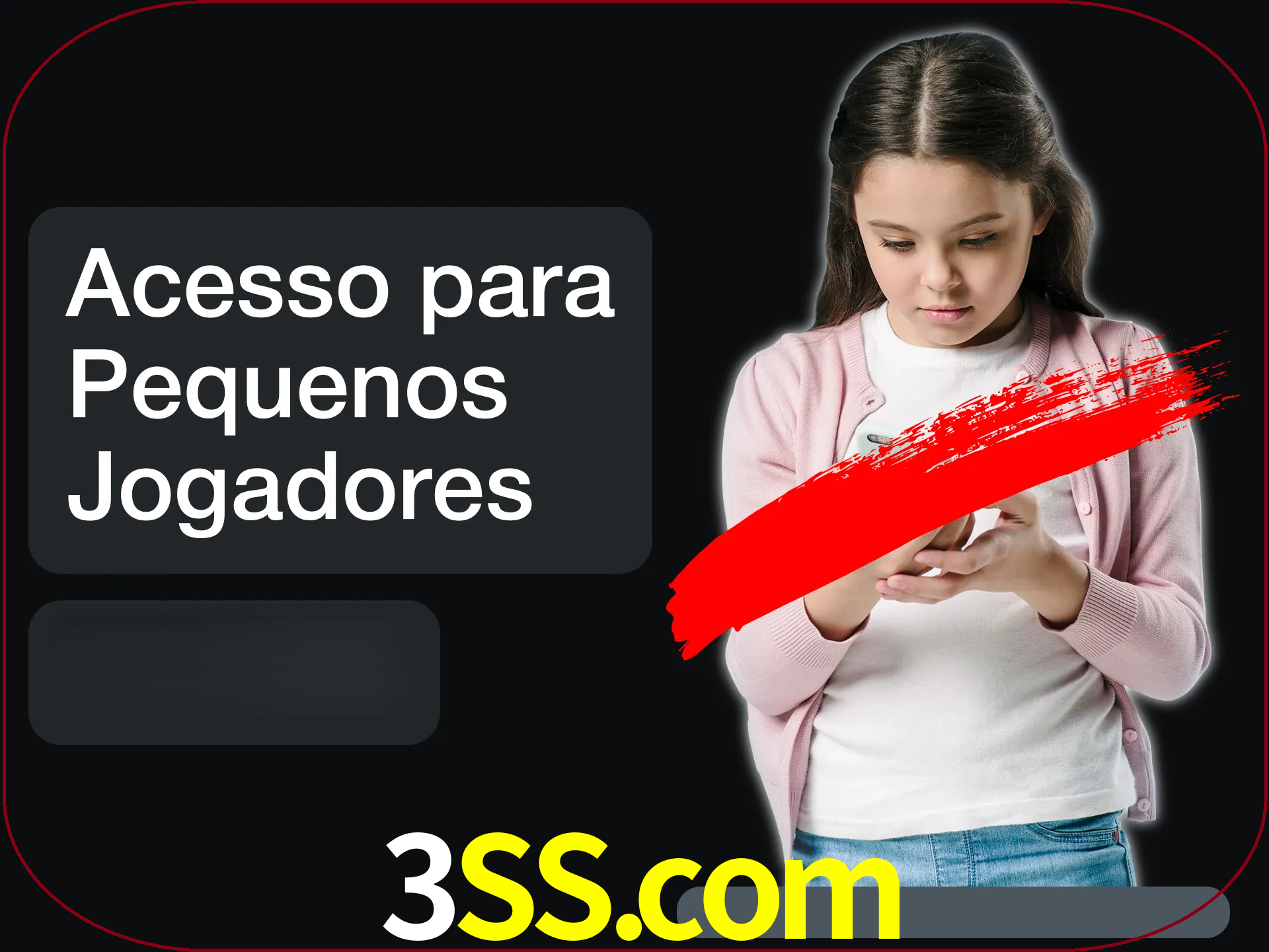 As crianças não podem jogar jogos de cassino.